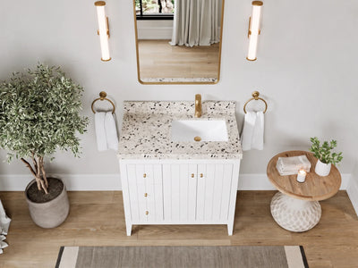 Atlanta 36 in. W x 22 in. D Right Offset Sink Bathroom Vanity