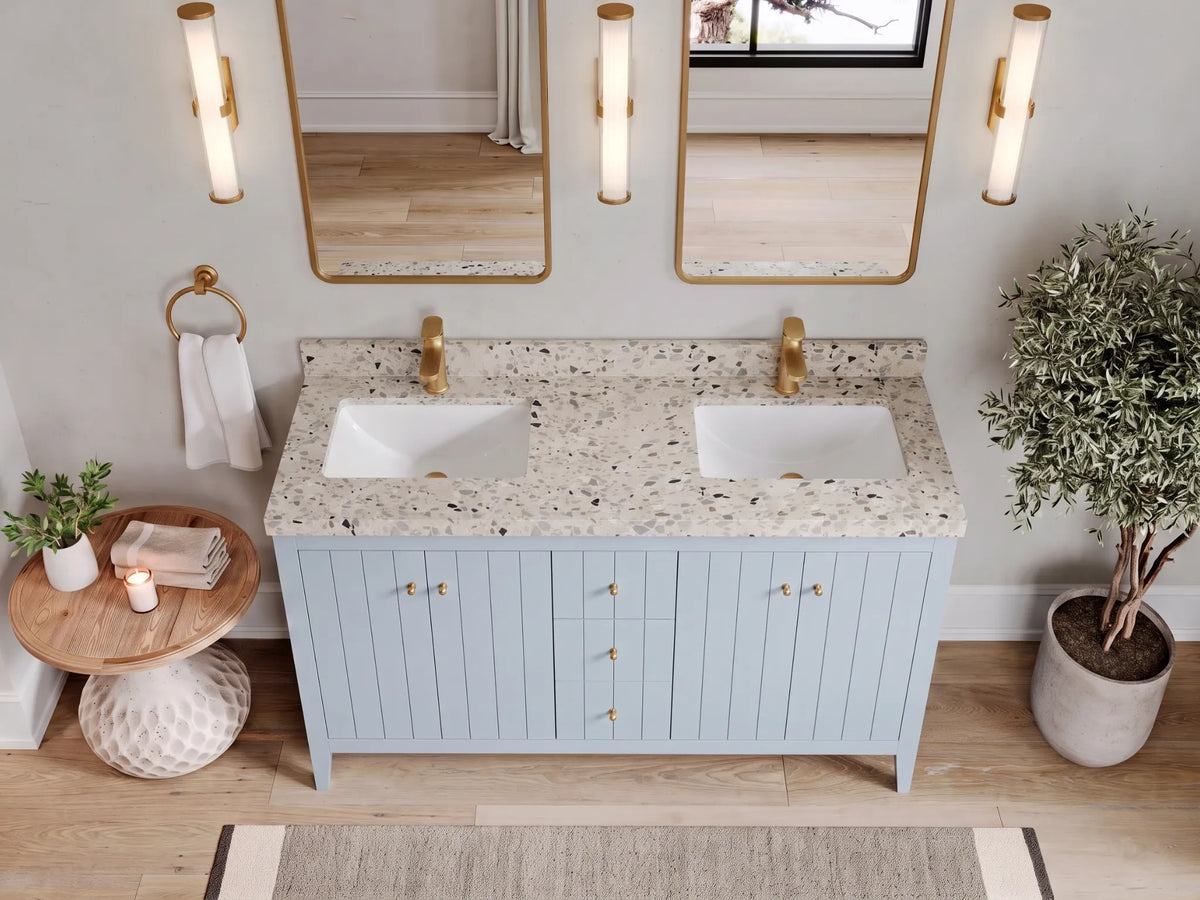 Atlanta 60 in. W x 22 in. D Double Sink Bathroom Vanity