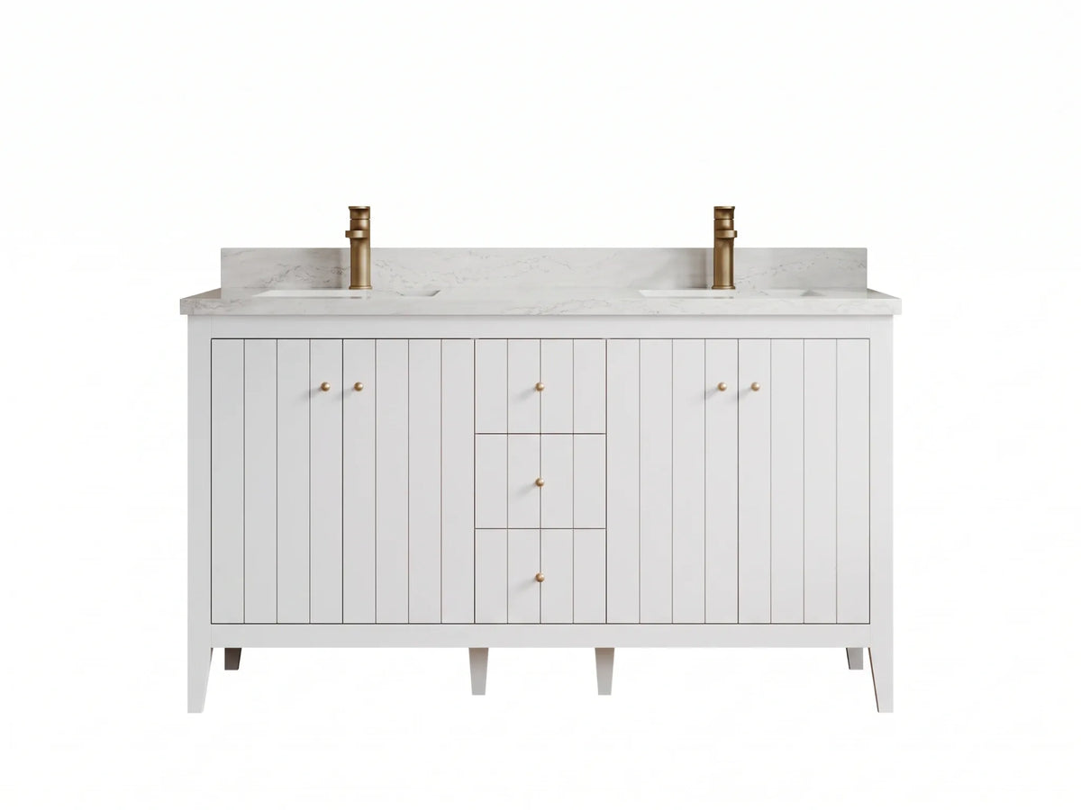 Atlanta 60 in. W x 22 in. D Double Sink Bathroom Vanity