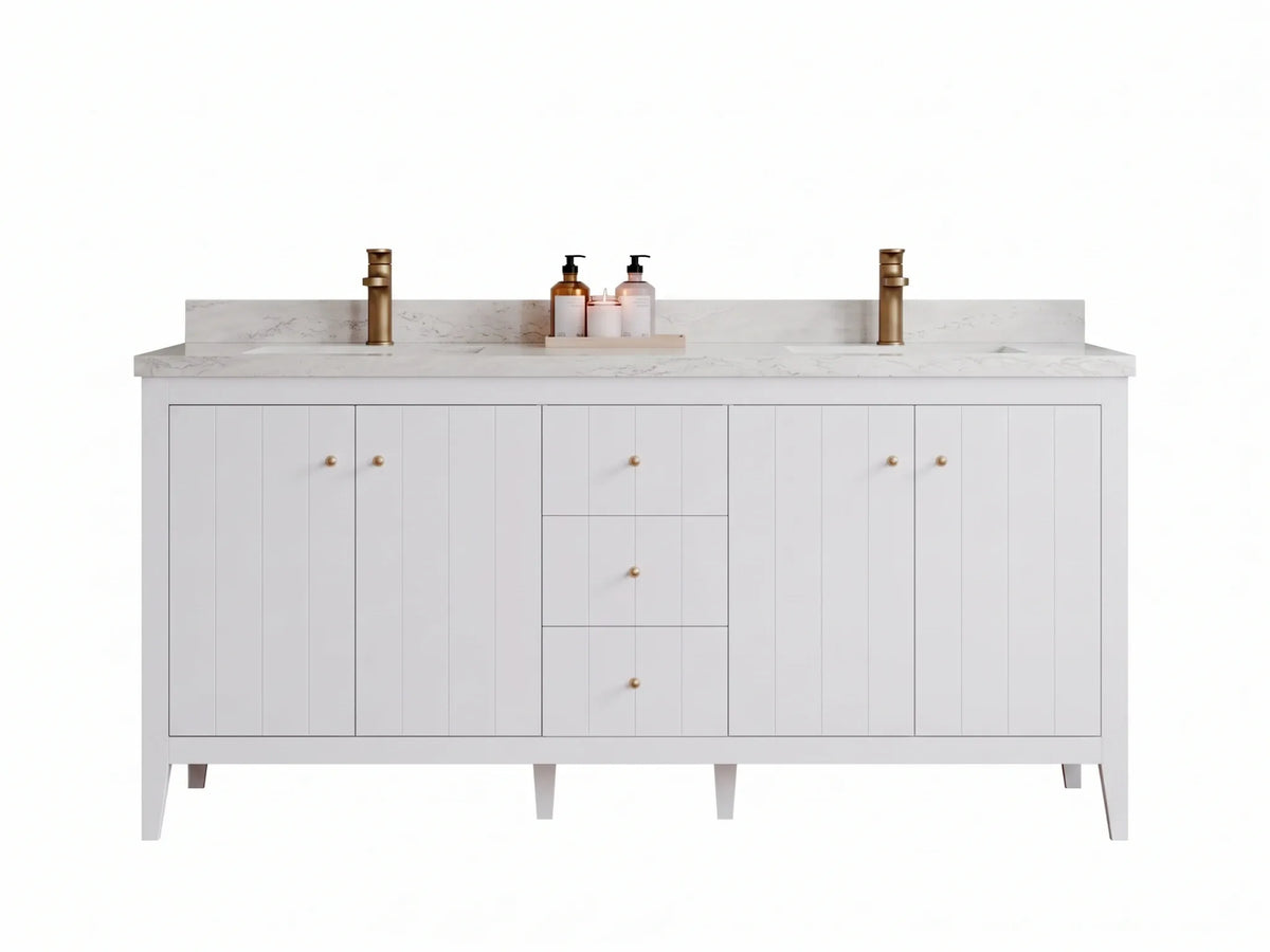 Atlanta 72 in. W x 22 in. D Double Sink Bathroom Vanity