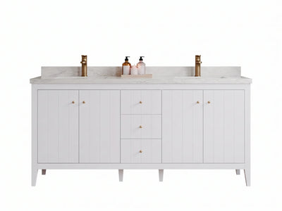 Atlanta 72 in. W x 22 in. D Double Sink Bathroom Vanity