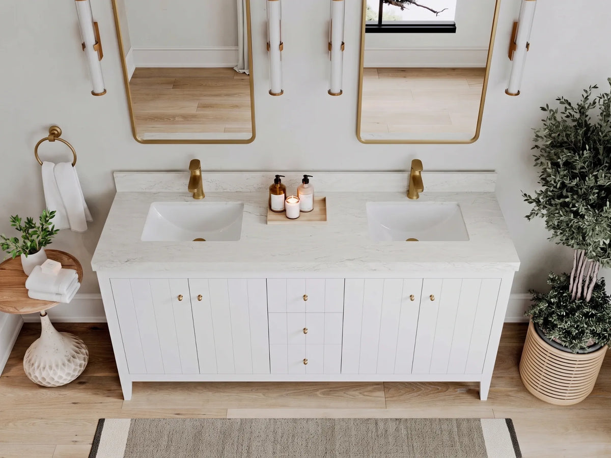 Atlanta 72 in. W x 22 in. D Double Sink Bathroom Vanity
