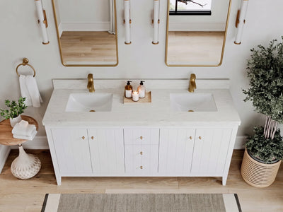 Atlanta 72 in. W x 22 in. D Double Sink Bathroom Vanity