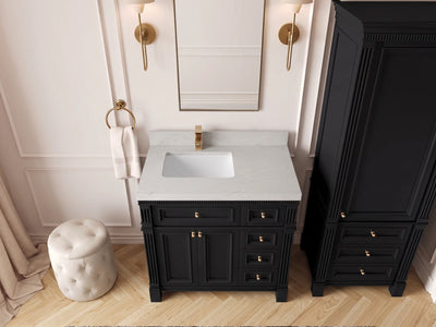 Paris 36 in. W x 22 in. D Left Offset Sink Bathroom Vanity