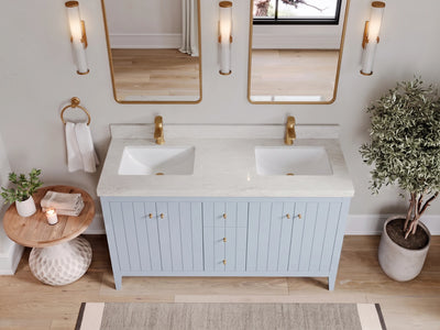 Atlanta 60 in. W x 22 in. D Double Sink Bathroom Vanity