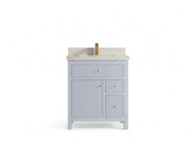 Sonoma 30 in W x 22 in D Reeded Free Standing Single Sink Bathroom Vanity