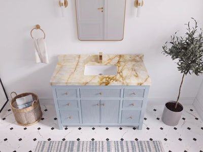 Sonoma 48 in W x 22 in D Free Standing Reeded Single Sink Bathroom Vanity