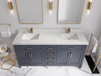 Cambridge 72 in. W x 22 in. D Double Sink Bathroom Vanity