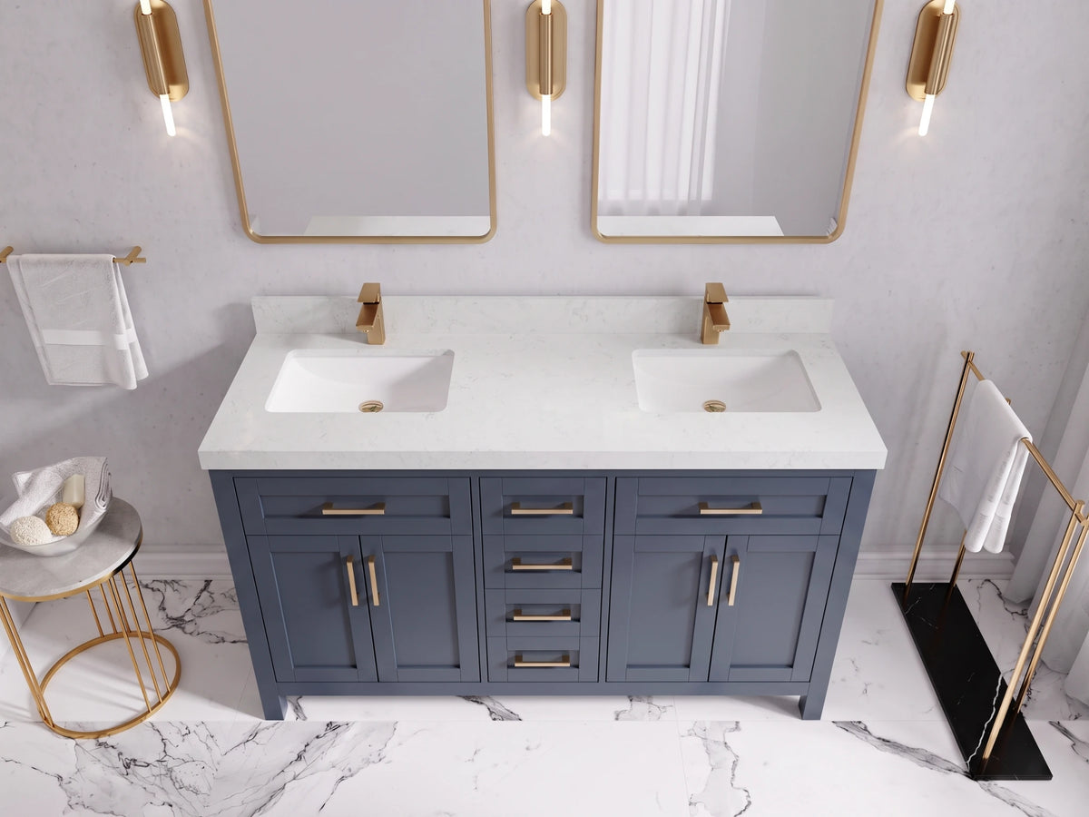 Cambridge 60 in. W x 22 in. D Double Sink Bathroom Vanity