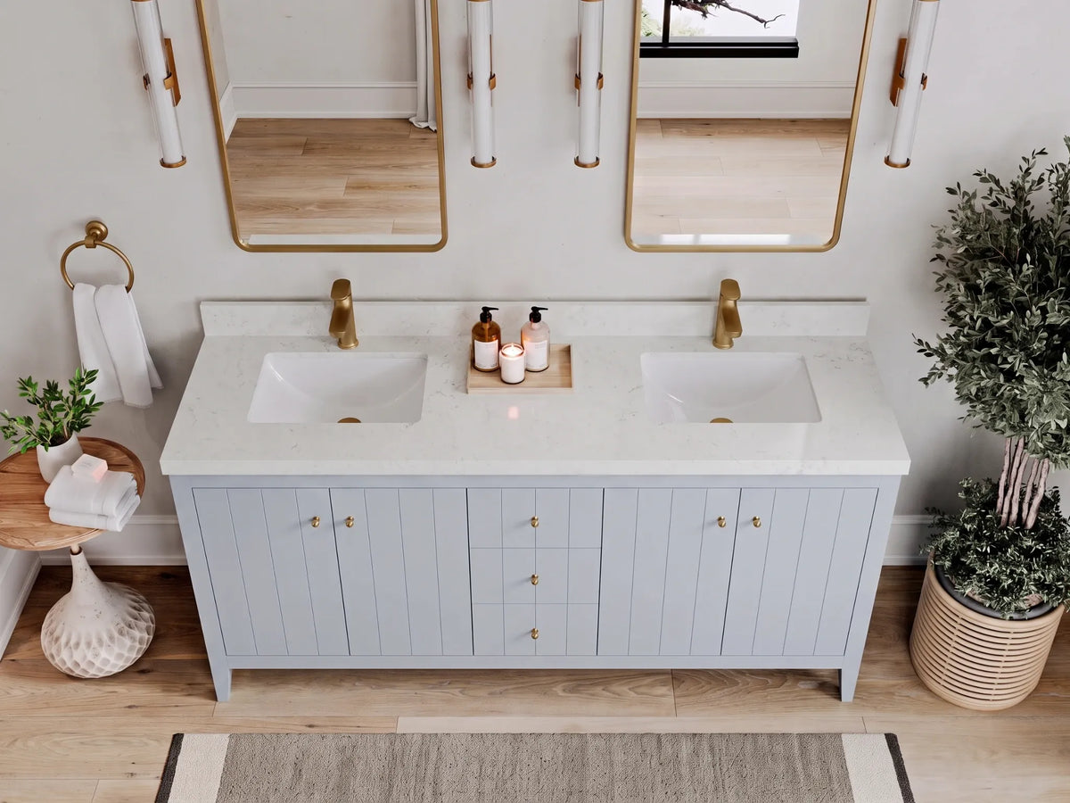 Atlanta 72 in. W x 22 in. D Double Sink Bathroom Vanity