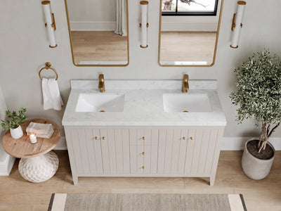 Atlanta 60 in. W x 22 in. D Double Sink Bathroom Vanity