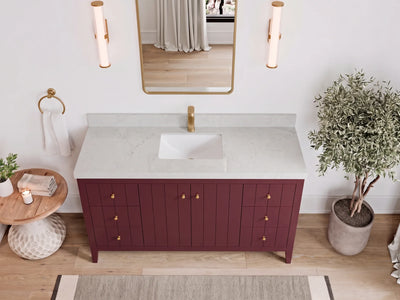 Atlanta 60 in. W x 22 in. D Single Sink Bathroom Vanity