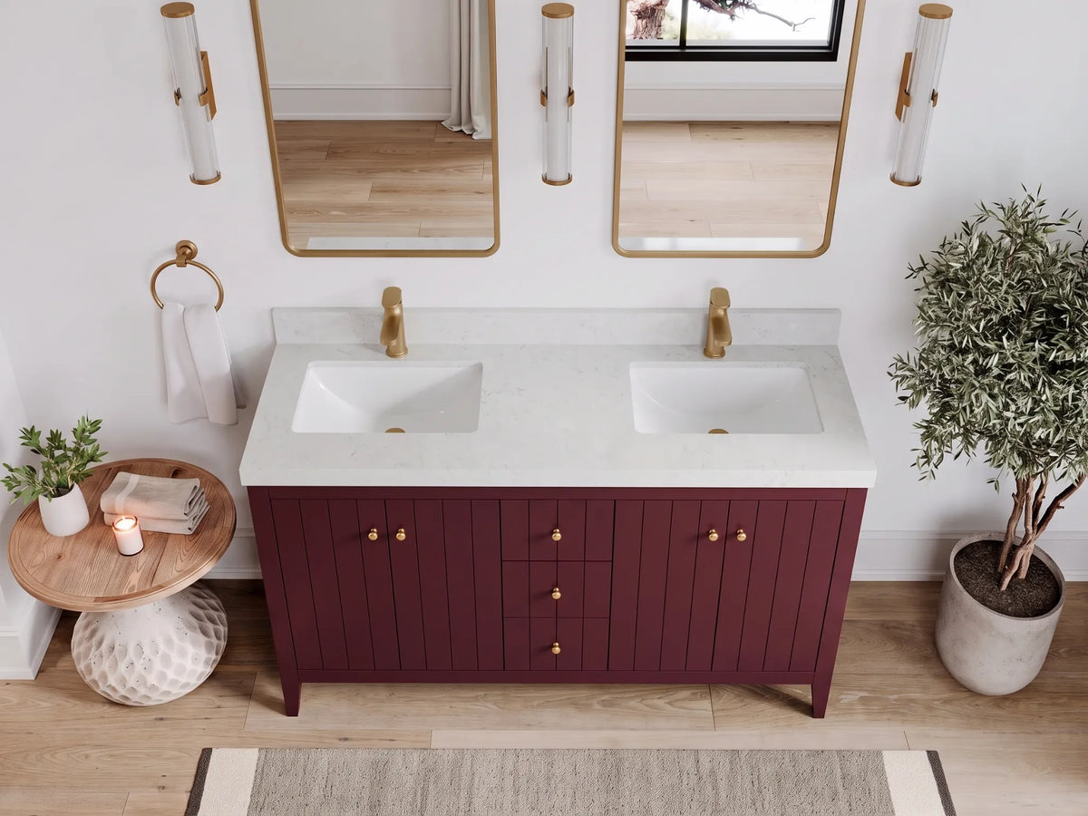 Atlanta 60 in. W x 22 in. D Double Sink Bathroom Vanity