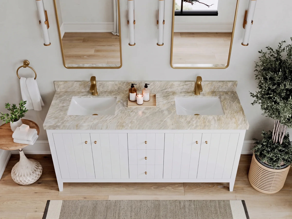 Atlanta 72 in. W x 22 in. D Double Sink Bathroom Vanity