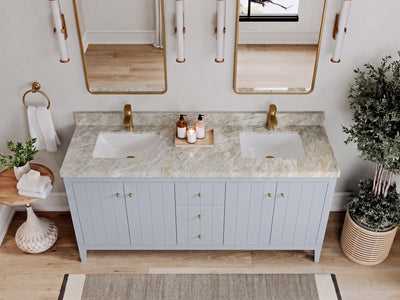 Atlanta 72 in. W x 22 in. D Double Sink Bathroom Vanity
