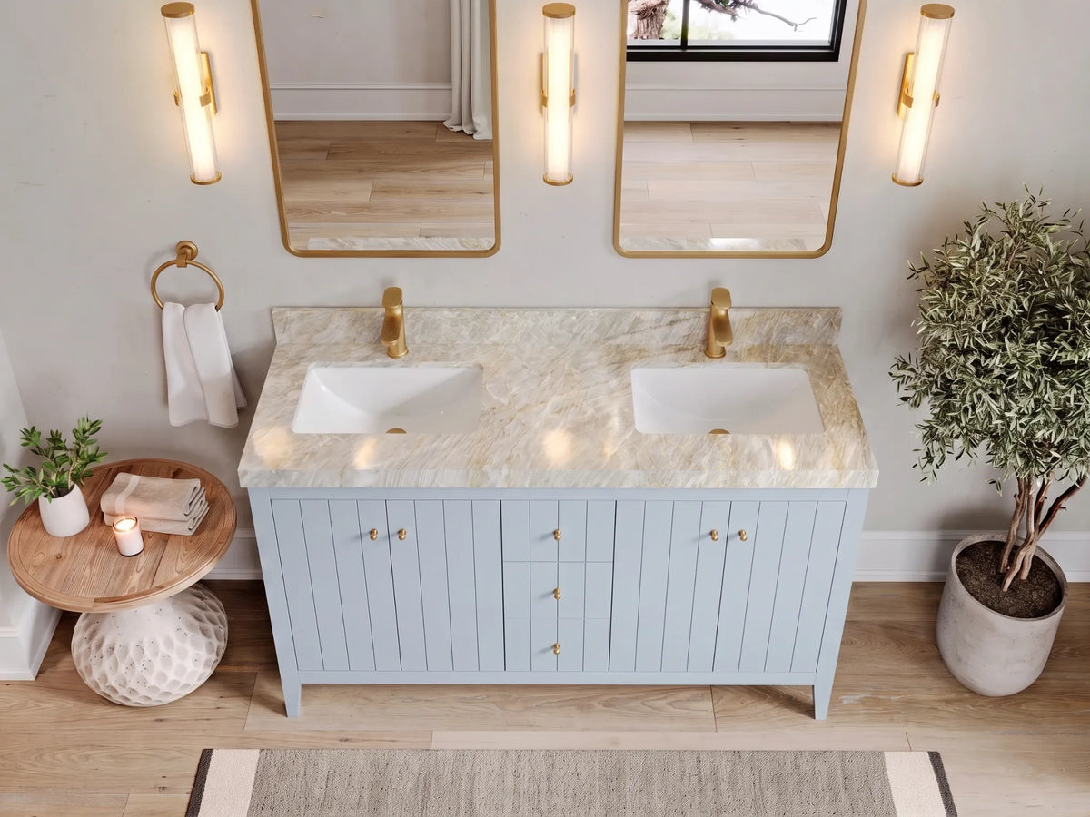 Atlanta 60 in. W x 22 in. D Double Sink Bathroom Vanity
