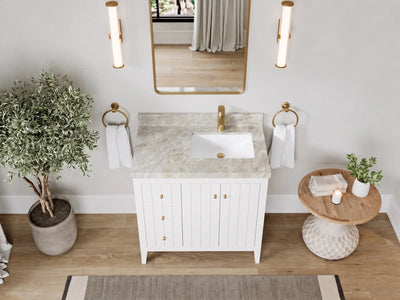 Atlanta 36 in. W x 22 in. D Right Offset Sink Bathroom Vanity