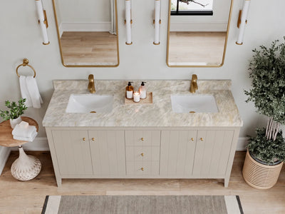 Atlanta 72 in. W x 22 in. D Double Sink Bathroom Vanity