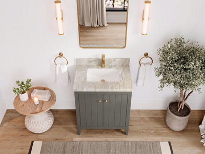 Atlanta 36 in. W x 22 in. D Center Sink Modern Bathroom Vanity