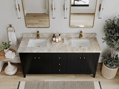 Atlanta 72 in. W x 22 in. D Double Sink Bathroom Vanity