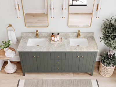 Atlanta 72 in. W x 22 in. D Double Sink Bathroom Vanity