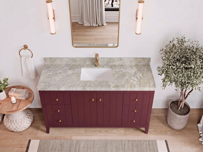Atlanta 60 in. W x 22 in. D Single Sink Bathroom Vanity
