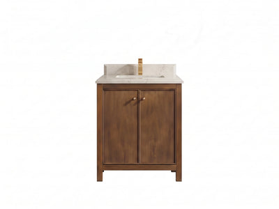 Chicago Teak 30 in. W x 22 in. D Single Sink Bathroom Vanity