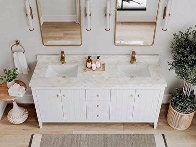 Atlanta 72 in. W x 22 in. D Double Sink Bathroom Vanity