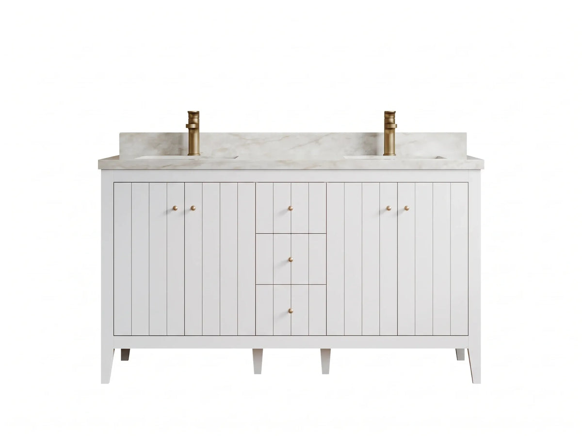 Atlanta 60 in. W x 22 in. D Double Sink Bathroom Vanity