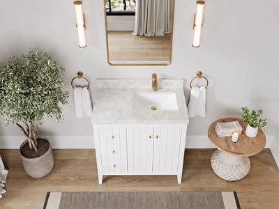 Atlanta 36 in. W x 22 in. D Right Offset Sink Bathroom Vanity