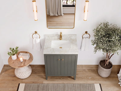 Atlanta 36 in. W x 22 in. D Center Sink Modern Bathroom Vanity