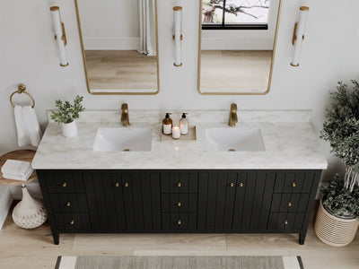 Atlanta 84 in. W x 22 in. D Double Sink Bathroom Vanity