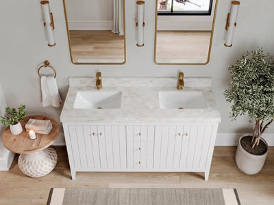 Atlanta 60 in. W x 22 in. D Double Sink Bathroom Vanity