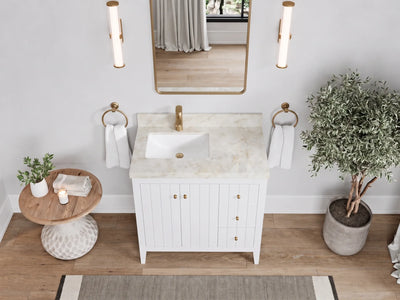 Atlanta 36 in. W x 22 in. D Left Offset Sink Bathroom Vanity