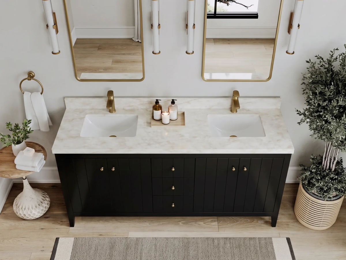Atlanta 72 in. W x 22 in. D Double Sink Bathroom Vanity