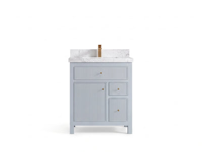 Sonoma 30 in W x 22 in D Reeded Free Standing Single Sink Bathroom Vanity