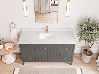 Atlanta 60 in. W x 22 in. D Single Sink Bathroom Vanity