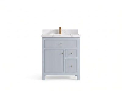 Sonoma 30 in W x 22 in D Reeded Free Standing Single Sink Bathroom Vanity