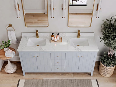 Atlanta 72 in. W x 22 in. D Double Sink Bathroom Vanity