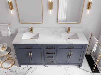 Cambridge 72 in. W x 22 in. D Double Sink Bathroom Vanity