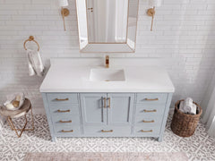 Malibu 60 in. W x 22 in. D Single Sink Bathroom Vanity - photo 5