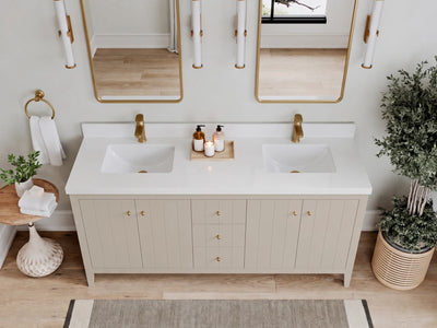 Atlanta 72 in. W x 22 in. D Double Sink Bathroom Vanity