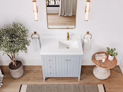 Atlanta 36 in. W x 22 in. D Right Offset Sink Bathroom Vanity