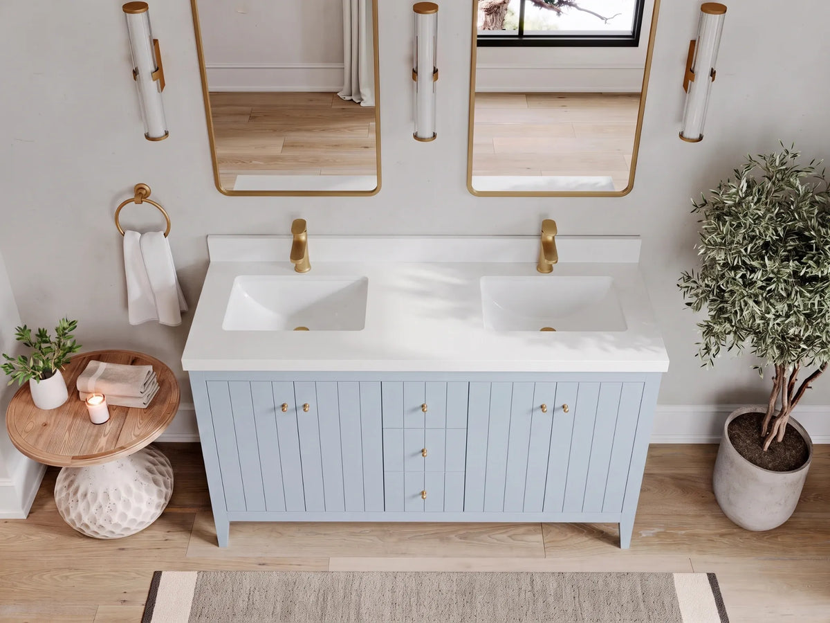 Atlanta 60 in. W x 22 in. D Double Sink Bathroom Vanity