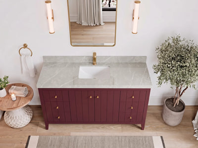 Atlanta 60 in. W x 22 in. D Single Sink Bathroom Vanity