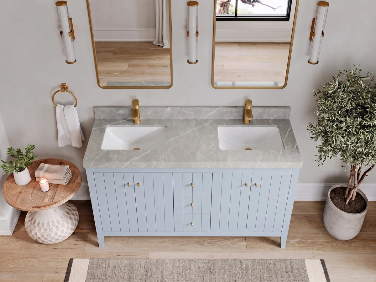 Atlanta 60 in. W x 22 in. D Double Sink Bathroom Vanity