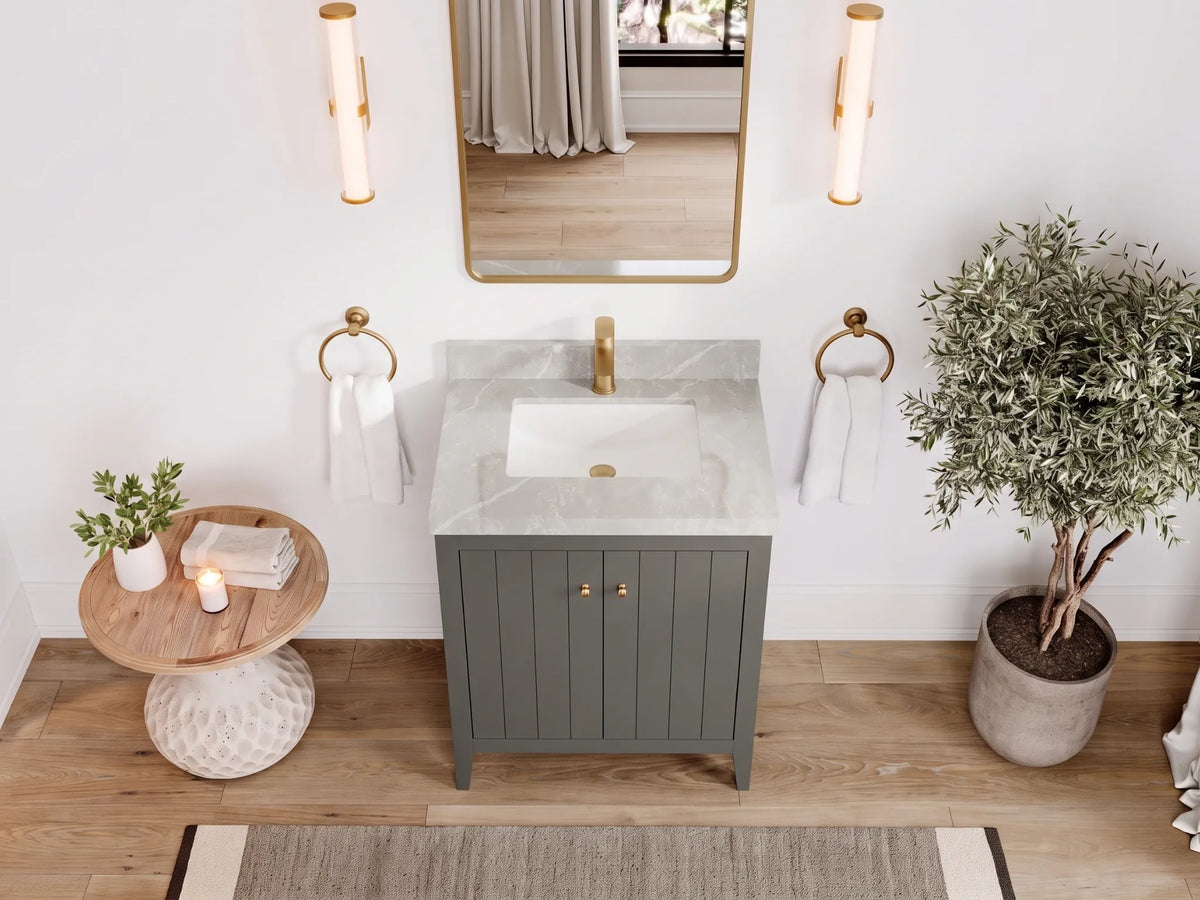 Atlanta 36 in. W x 22 in. D Center Sink Modern Bathroom Vanity
