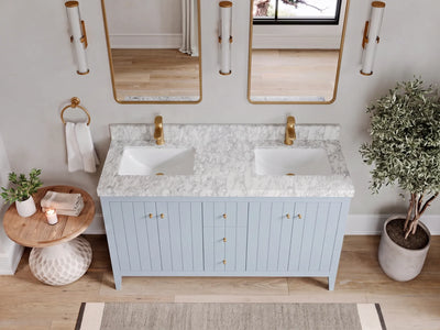 Atlanta 60 in. W x 22 in. D Double Sink Bathroom Vanity