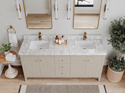 Atlanta 72 in. W x 22 in. D Double Sink Bathroom Vanity