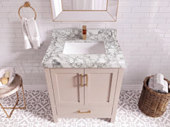 Malibu 30 in. W x 22 in. D Single Sink Bathroom Vanity - photo 4
